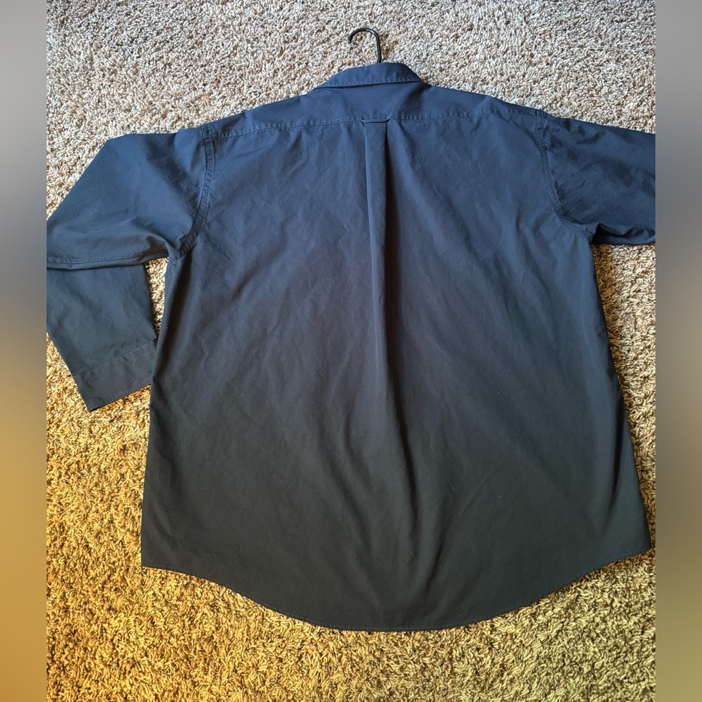 Vintage C.C. Filson Mens Black Button Down  Cotton Shirt - Picture 11 of 12